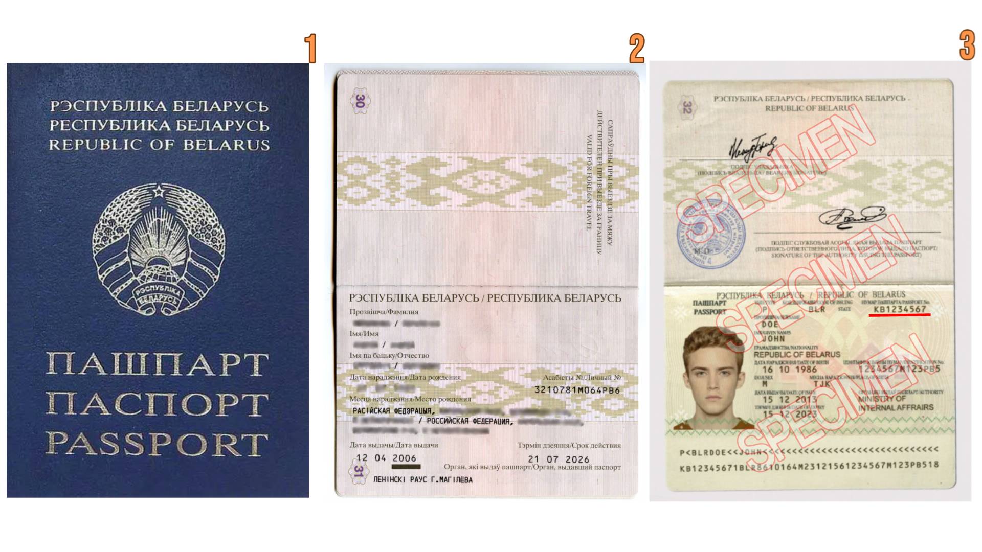 Национальный паспорт республики Беларусь